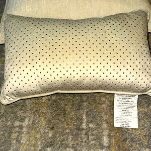 Pretty gold polka dot pillow NEW